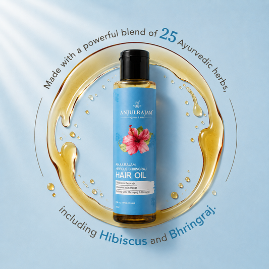 Bhringraj Hibiscus Hair Oil | Ayurvedic Oil | Strengthens & addresses Dandruff | Nourishing Conditioner for Smooth Shiny Hair (Pack Of two)
