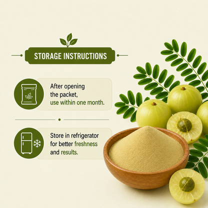 Dry Amla Powder for Hair Growth Organic (100 Grams) | Avla Gooseberry Fruit Churna (Pack Of 2)