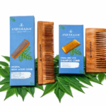 neem wood comb + shampoo comb combo | ayurvedic hair & scalp care | reduces hair fall & improves circulation | chemical-free