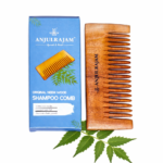original neem wood shampoo comb | ayurvedic scalp care | improves circulation & controls hair fall | chemical-free