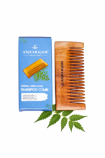 original neem wood shampoo comb | ayurvedic scalp care | improves circulation & controls hair fall | chemical-free