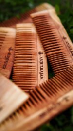 original neem wood comb | ayurvedic natural hair care | controls hair fall & stimulates scalp | chemical-free - Image 2