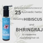 ANJULRAJAM Hibiscus Bhringraj Hair Oil | Ayurvedic Herbal Oil for Hair Growth & Hair Fall Control | Nourishes Scalp & Strengthens Roots | For All Hair Types - Image 7